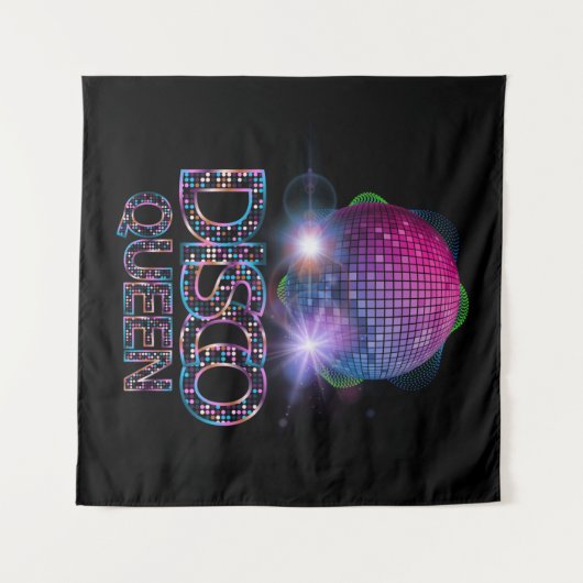 Disco Queen - 70's Disco Thed  S70 Wandkleed (Voorkant (horizontaal))