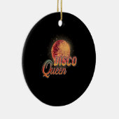 Disco Queen 70's Disco Thed Seventies Keramisch Ornament (Rechts)
