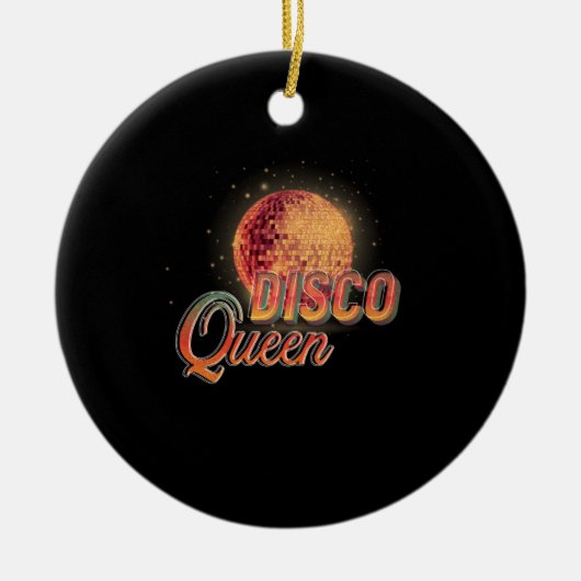 Disco Queen 70's Disco Thed Seventies Keramisch Ornament (Voorkant)