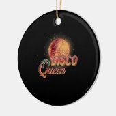 Disco Queen 70's Disco Thed Seventies Keramisch Ornament (Links)