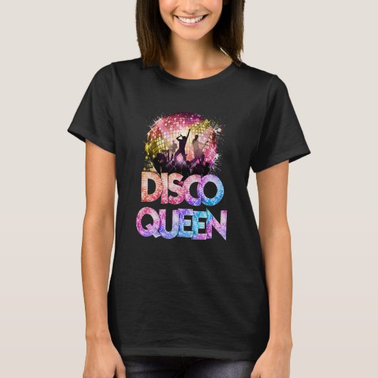 Disco Queen 70's Disco Thed  Seventies T-shirt (Voorkant)