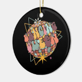 Disco Queen Dance Moeder Dancing Queen  Retro Keramisch Ornament (Links)