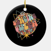 Disco Queen Dance Moeder Dancing Queen  Retro Keramisch Ornament (Achterkant)