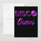 Disco Queen Dancing 70s 80s Music Love Briefkaart (Voorkant / Achterkant)