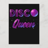 Disco Queen Dancing 70s 80s Music Love Briefkaart (Voorkant)