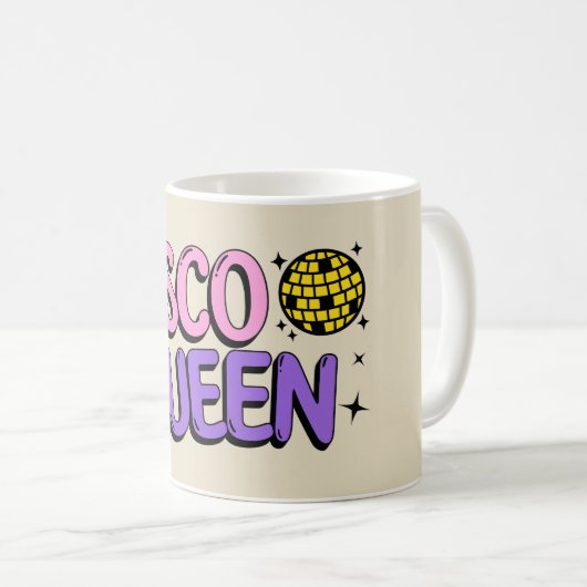 Disco queen koffiemok (Voorkant rechts)