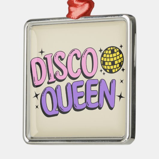 Disco queen metalen ornament (Links)