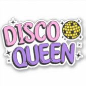 Disco queen sticker (Voorkant)