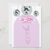 Disco Raad de Dress Vrijgezellenfeest Game Kaart (Voorkant)