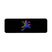Disco Rainbow Frog Etiket (Voorkant)