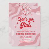 Disco Retro 70s Bachelorette Weekend Route Kaart (Voorkant / Achterkant)