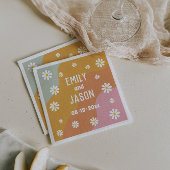 Disco Retro bruiloft cocktail servetten