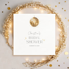 Disco Retro Feest Bruidsmeisjes Borrel Servet