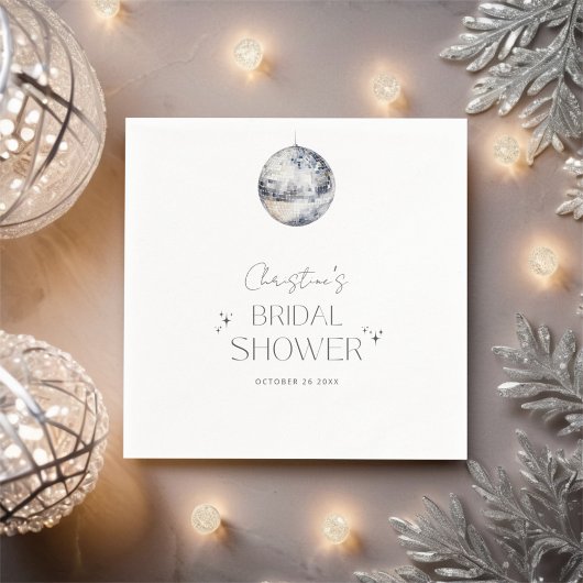 Disco Retro Feest Bruidsuitnodiging Servet