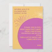 Disco Retro Groove! Feest van uw dromen Kaart (Achterkant)