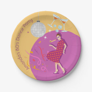 Disco Retro Groove! Feest van uw dromen Papieren Bordje
