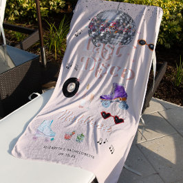 Disco Retro Roller Skaten | Bachelorette Strandlaken