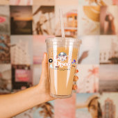 Disco Retro Roller Skating | Bachelorette-feestje Acryl Drinkbeker