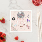 Disco Retro Roller Skating | Bachelorette-feestje Servet (Insitu)