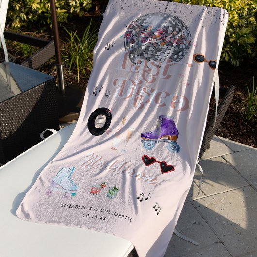 Disco Retro Roller Skating | Bachelorette Strandlaken