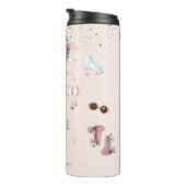 Disco Retro Roller Skating | Bachelorette Thermosbeker (Geroteerd rechts)