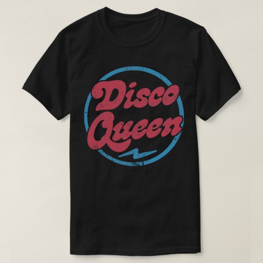 Disco Retro Style Typografie Design T-shirt (Design voorkant)
