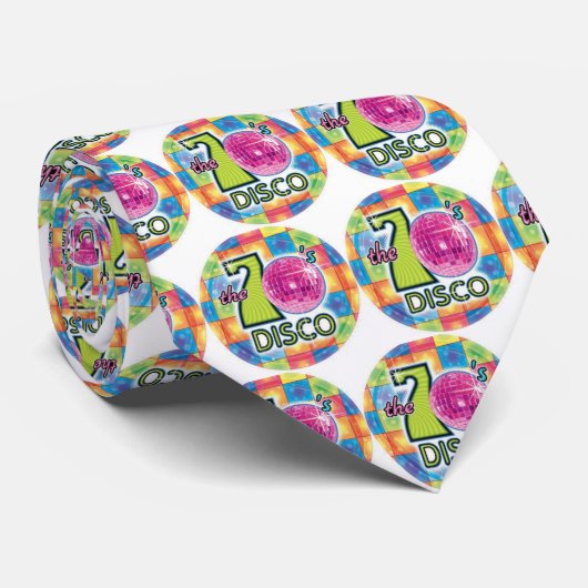 Disco Retro van 70 Stropdas (Opgerold)