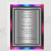 Disco Retro Verjaardagsfeest Uitnodiging (Achterkant)