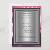 Disco Retro Verjaardagsfeest Uitnodiging (Achterkant)