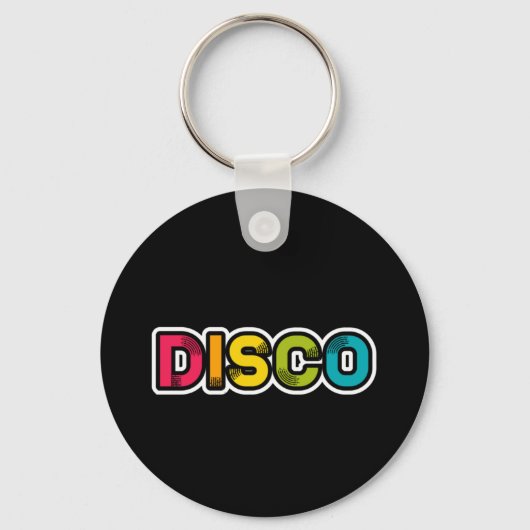 DISCO retro vinyl Sleutelhanger (Voorkant)