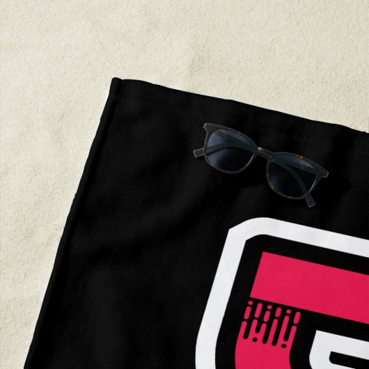 DISCO retro vinyl Strandlaken (In situ)