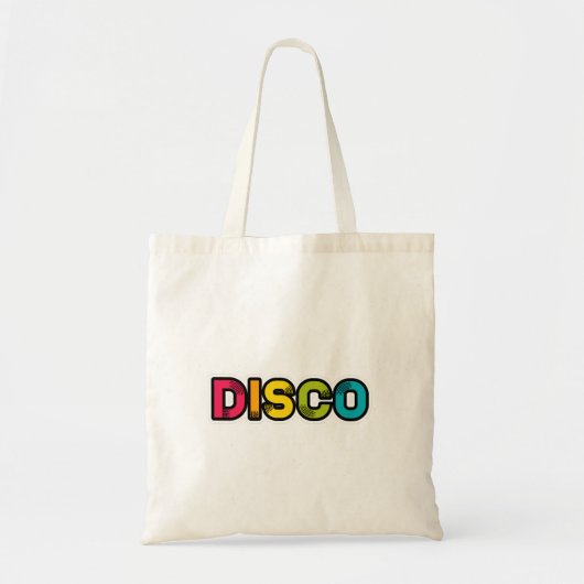 DISCO retro vinyl Tote Bag (Voorkant)
