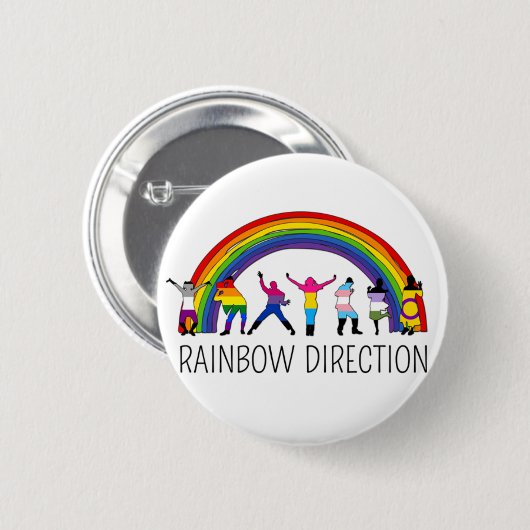 Disco-richting Ronde Button 5,7 Cm (Voorkant /achterkant)