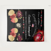 Disco rode bal Afstuderen 2025 Wandkleed (Voorkant (horizontaal))