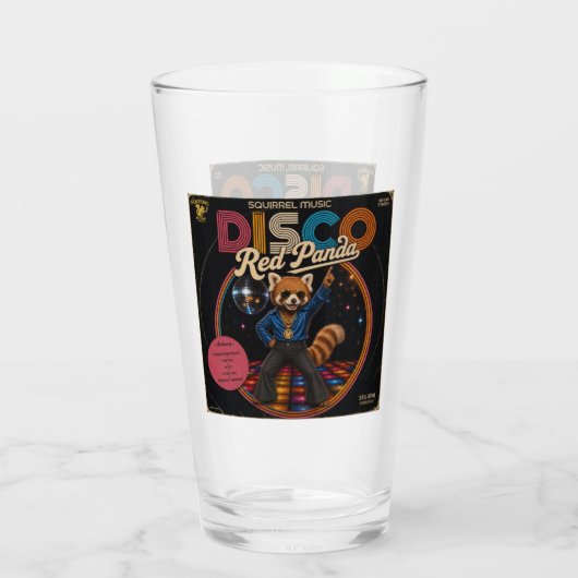 Disco Rode Panda Duo Glas (Achterkant)