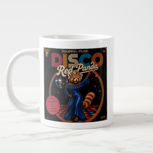 Disco Rode Panda Duo Grote Koffiekop (Links)