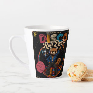 Disco Rode Panda Duo Latte Mok
