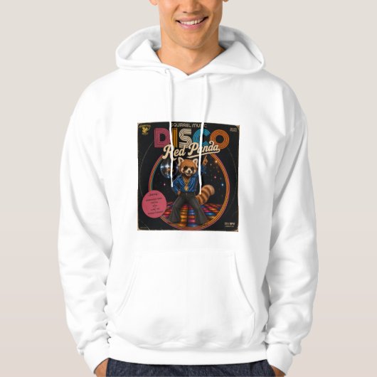Disco Rode Panda Hoodie (Voorkant)