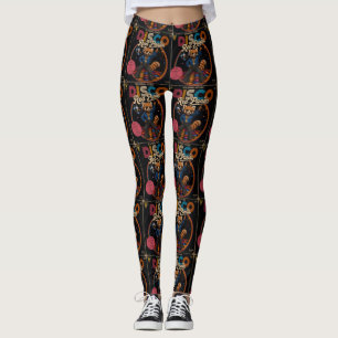 Disco Rode Panda Leggings