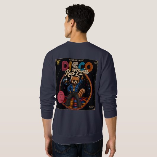 Disco Rode Panda Trui (Achterkant volledig)