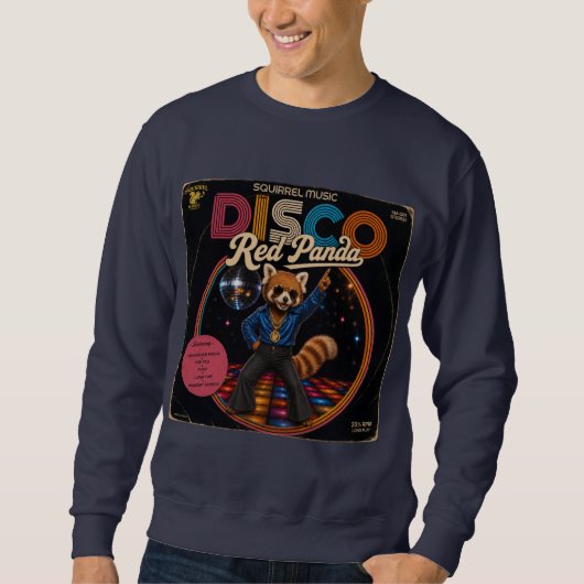 Disco Rode Panda Trui (Voorkant)