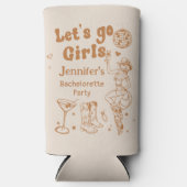 Disco Rodeo Cowgirl Bachelorette Koeler (Voorkant)