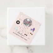 Disco Roller Skating | Bachelorette Hartelijk dank Bedankjes Labels (In situ)