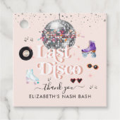 Disco Roller Skating | Bachelorette Hartelijk dank Bedankjes Labels (Voorkant)