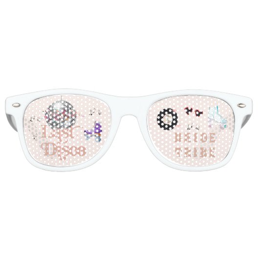 Disco Roller Skating | Bruidsmeisjes Bruid Stam Retro Zonnebril (Voorkant)