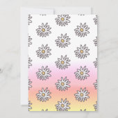 Disco Roller Skating Girls Birthday Party Kaart (Achterkant)