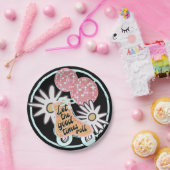 Disco Roller Skating Party Papieren Bordje (Feest)