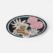 Disco Roller Skating Party Papieren Bordje (Gekanteld)