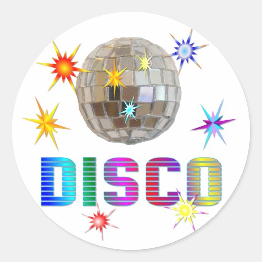 Disco Ronde Sticker (Voorkant)