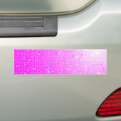 disco roze bumper sticker (Op auto)